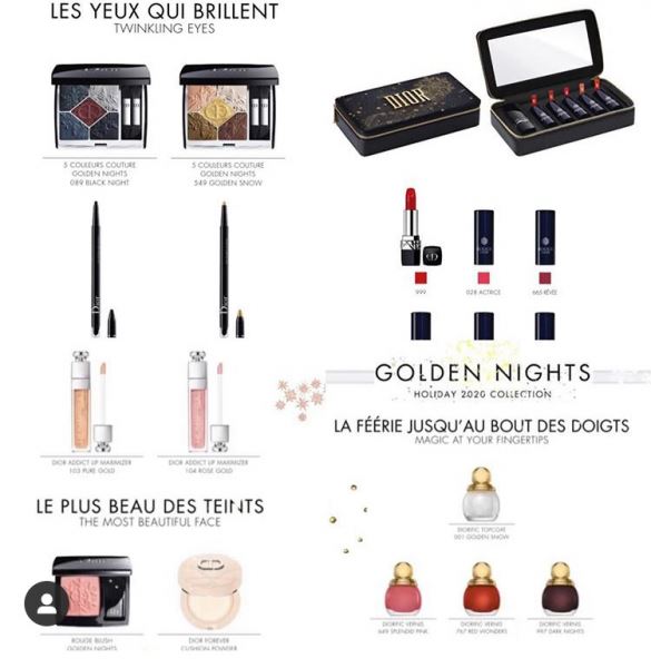 </p>
<p>                            Первая информация о новогодней коллекции Dior 2020 Golden Nights</p>
<p>                        
